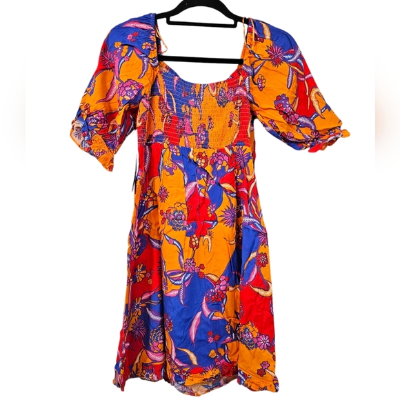 ModCloth Taking a Tropical Twirl Babydoll Dress - Picture 6 of 7